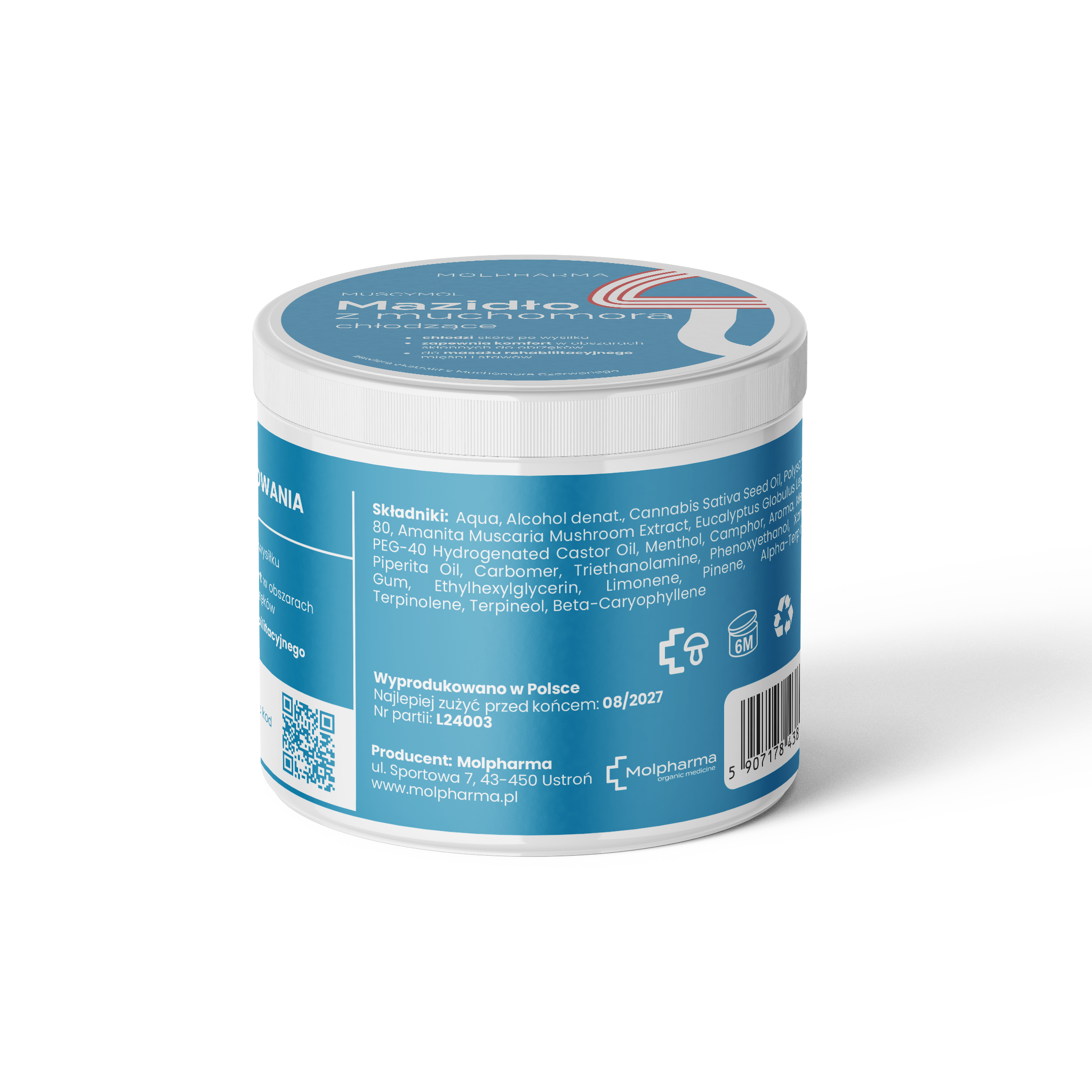 Mazidło z muchomora chłodzące