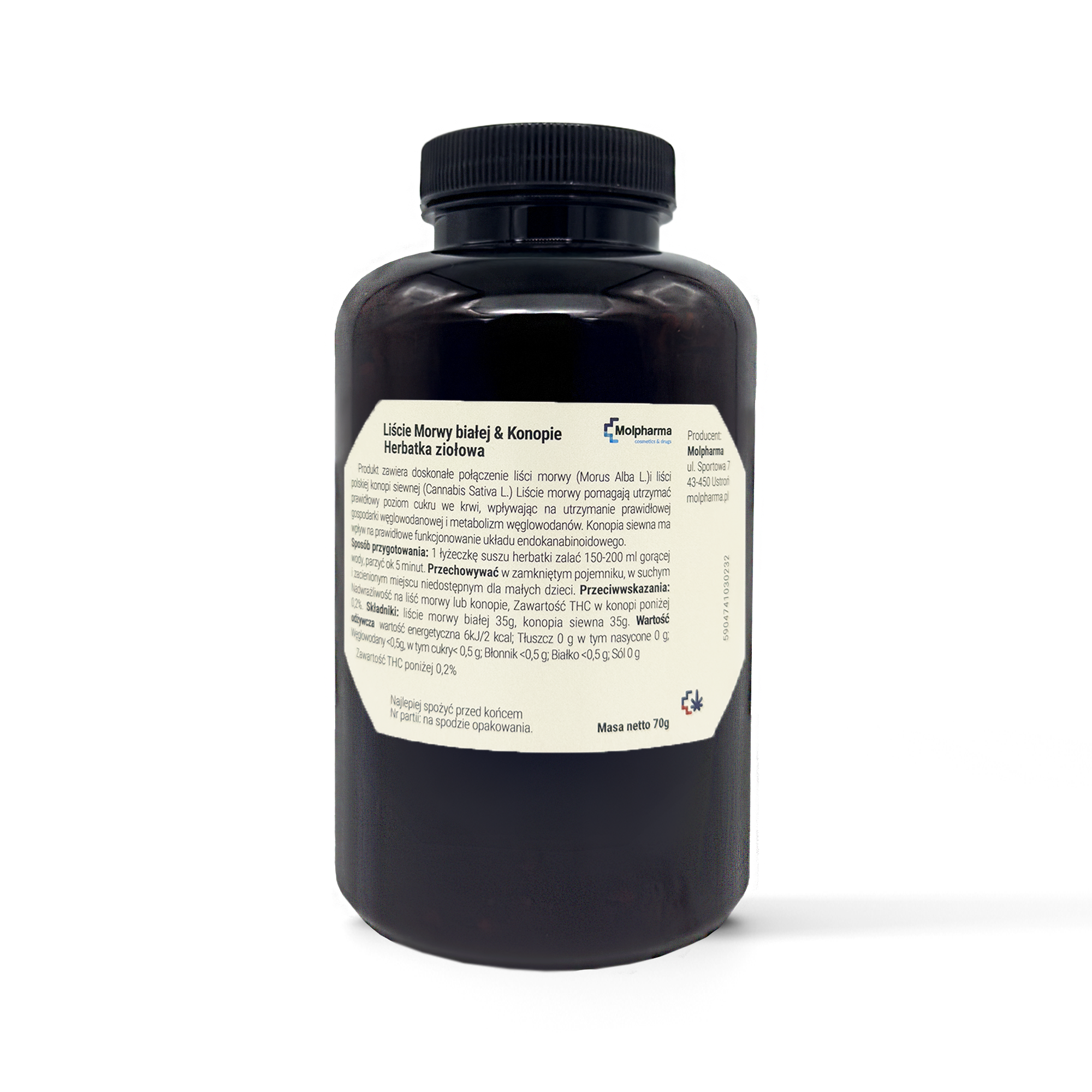 Herbata z morwy białej z konopią