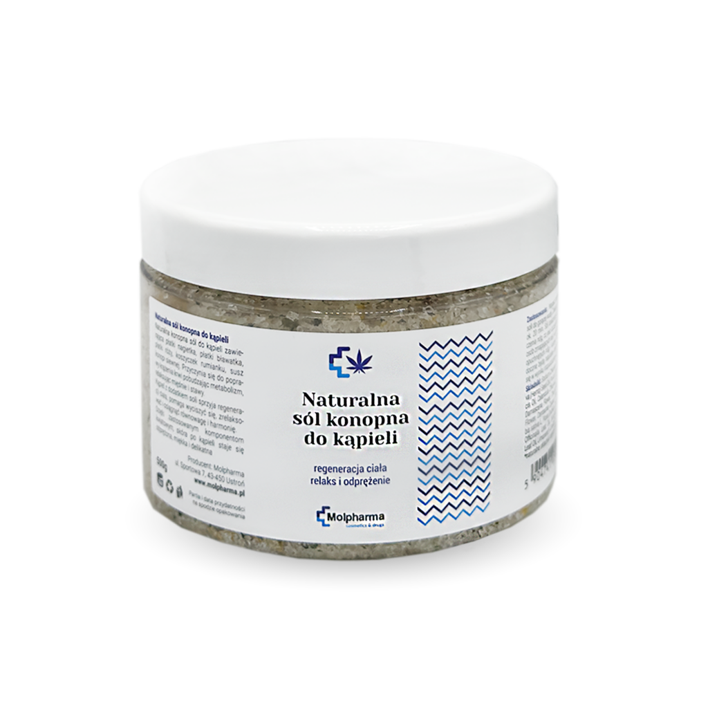 Naturalna sól konopna do kąpieli