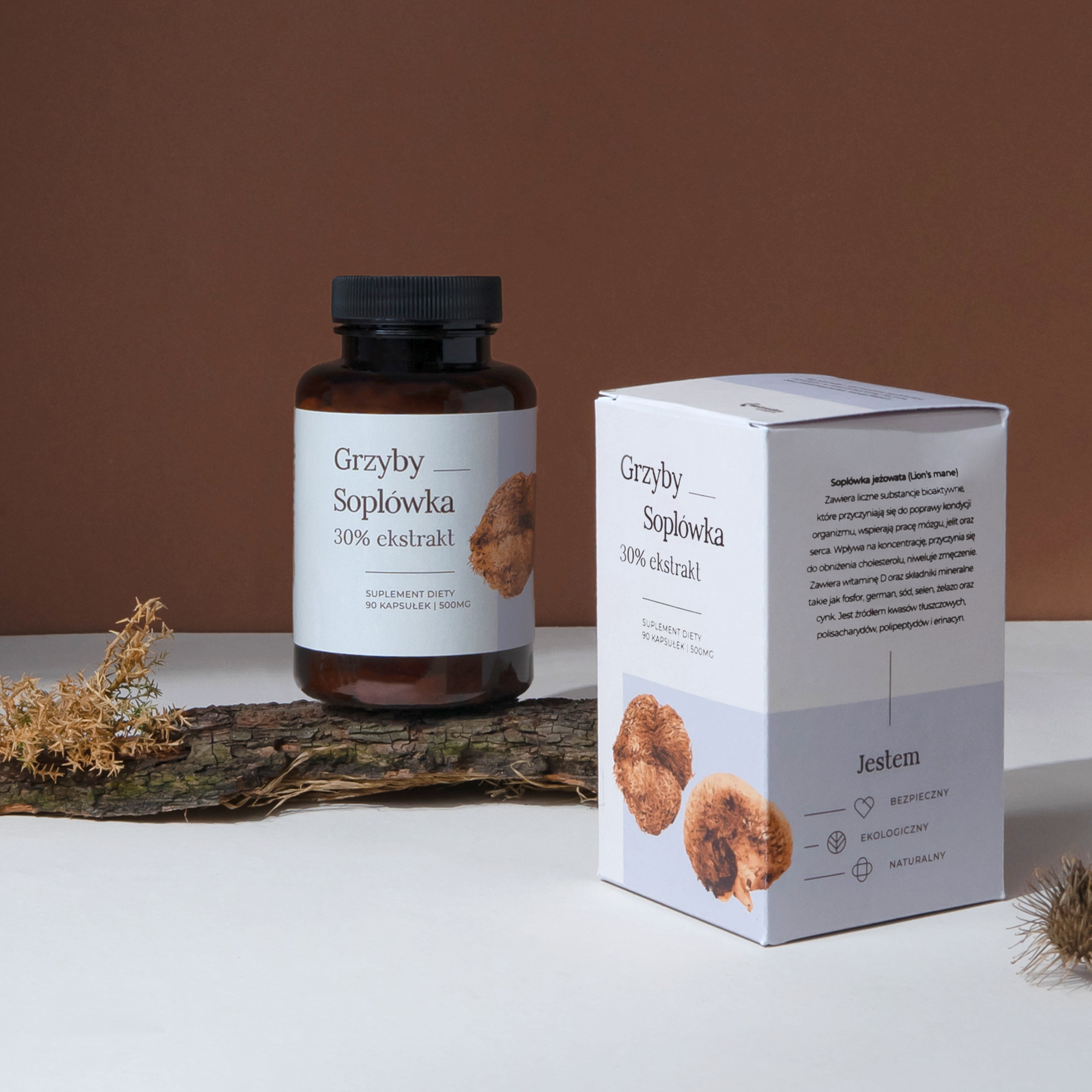 Grzyby Soplówka 90 kaps. 500mg - obrazek 5