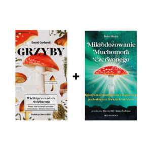 Pakiet książek: Grzyby Wielki Przewodnik Molpharma + Mikrodozowanie Muchomora Czerwonego