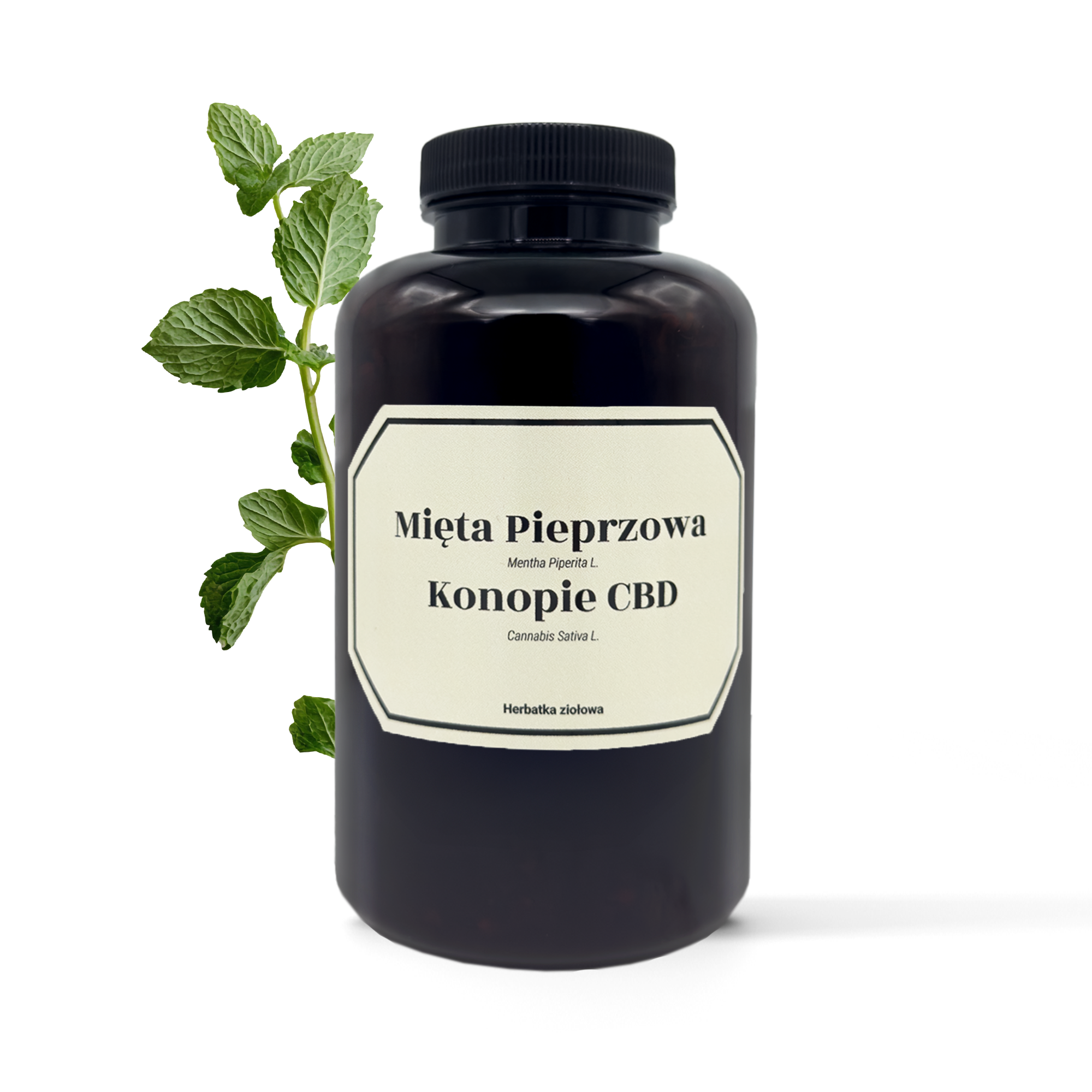 Herbata konopna z miętą pieprzową